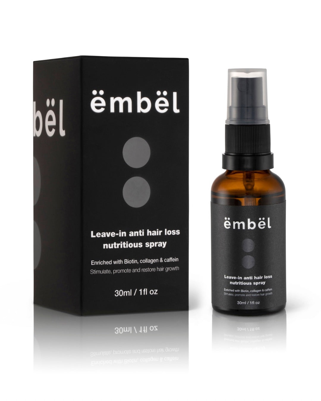 Nærende hårspray med biotin mod hårtab 30 ml | ëmbël